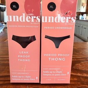 Period Panties - Leak Proof Thong - Coral (XL) Unders 16-20